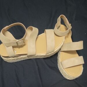 Coconuts by Matisse Tan Platform Sandals